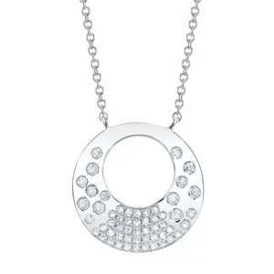 Confetti Diamond Necklace in white gold