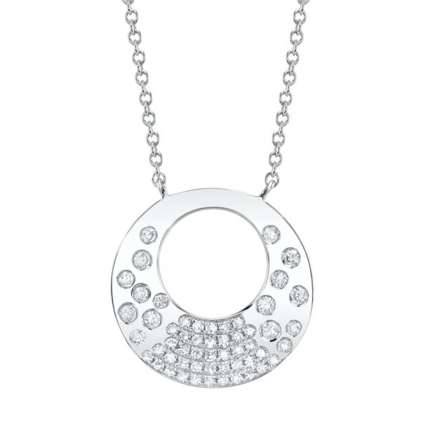 Confetti Diamond Necklace in white gold