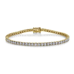 1.0ct Diamond Tennis Bracelet in yellow gold